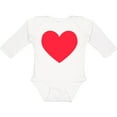 thumbnail image 3 of Inktastic Valentine's Day Red Heart Boys or Girls Long Sleeve Baby Bodysuit, 3 of 5