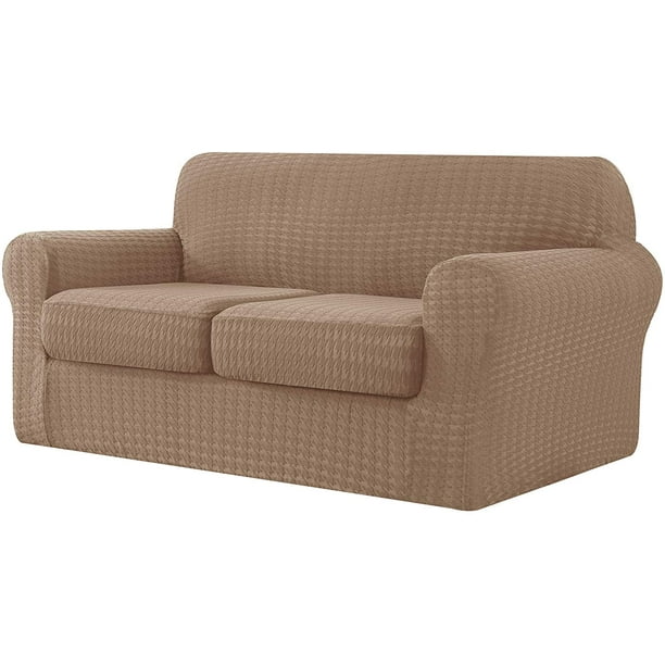 CHUN YI 3 Piece Houndstooth Stretch Sofa Cover Couch Slipcover Separate
