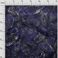 thumbnail image 3 of oneOone Cotton Cambric Royal Blue Fabric Paisley Craft Projects Decor Fabric Printed By The Yard 42 Inch Wide, 3 of 4