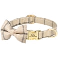 thumbnail image 6 of Didog Personalized Dog Collar Cute Bow Tie Custom Pet Name Engraved Metal Buckle 2XS-S, 6 of 6
