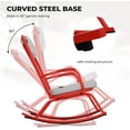 thumbnail image 5 of Grand Patio Windsor Adult 3-Piece Steel Outdoor Bistro Sets with Red/Gray, 5 of 8