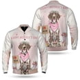 thumbnail image 3 of Happy Mother's Day German Shorthaired Pointer Love Dog Mom Heart Flower All Over Print 3D Baseball Jacket GSP Lover Dog Gift Bomber Jacket Softball - 12004, 3 of 6