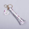 thumbnail image 2 of HSHDLDF Women Leather Tassels Keychain Car Circle Key Rings Gift Bag Hanging Buckle, 2 of 4