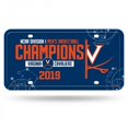 thumbnail image 1 of Virginia Cavaliers 2019 NCAA Champions Metal License Plate, 1 of 1