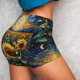 thumbnail image 4 of Fotbe Starry Sky Moon Sunflower Shorts Sin Costuras – Shorts Deportivos de Cintura Alta para Mujer, Elásticos para Gimnasio, Yoga, Running o Ciclismo-Medium, 4 of 8
