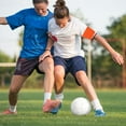 thumbnail image 4 of OUNONA 2Pcs Football Captain Band Orange Elastic Non-slip Team Games, 4 of 8