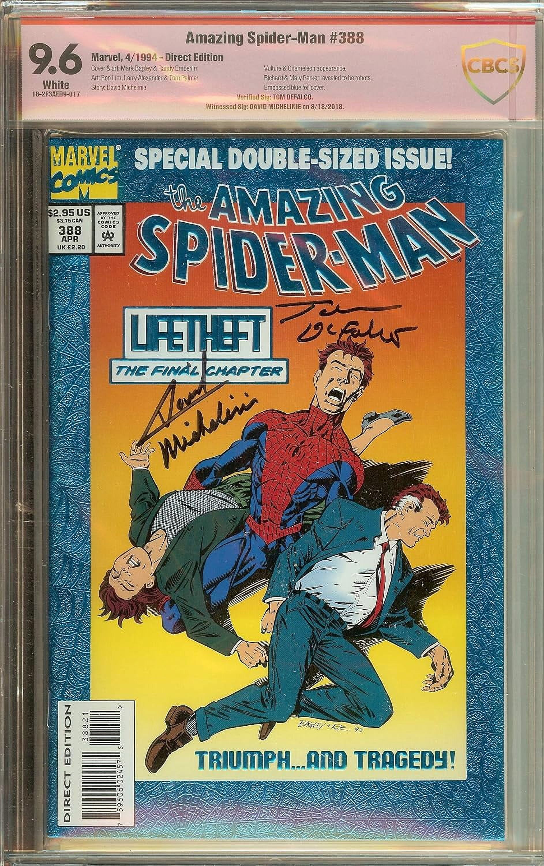 Amazing Spider-Man #388 Signed David Micheline CBCS 9.6