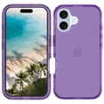 thumbnail image 3 of Allytechgroup Transparent Phone Case for Apple iPhone 16 Plus, Not-Yellowing Shockproof Anti-Scratch Without Screen Protector Case Cover for iPhone 16 Plus, Purple, 3 of 4