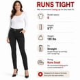 thumbnail image 2 of Dickies Womens Work Pants - Mid Rise Skinny Stretch Fit Twill Pull On Office Casual Pants for Women, 2 of 7