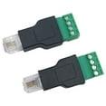 thumbnail image 2 of RJ11 4P 4C Male to 4 Pin AV Screw Terminal Connector Screw Type Terminals Plug, 2 of 7