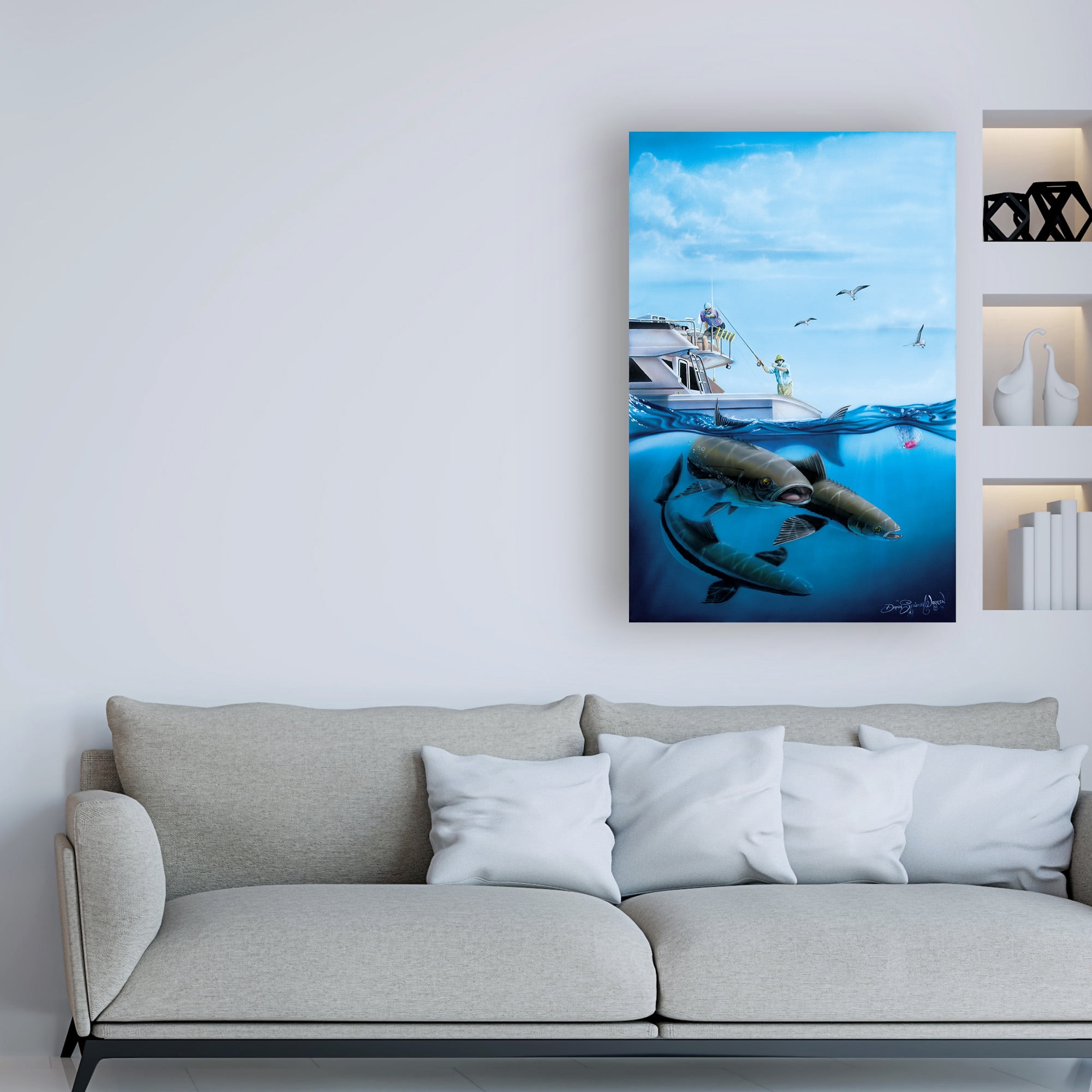 Trademark Fine Art 'Cobia Quest' Canvas Art by Dann Spider Warren