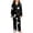 00-Black11482, variant on WOYY Girls Halloween Pajamas Long Sleeve Button Down Shirt Pants Sleepwear PJs, Sizes 3-14