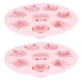 thumbnail image 1 of Molde de silicona Jadeshay 2 piezas para hornear pasteles forma de animales de dibujos animados, 1 of 12