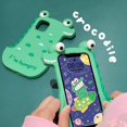 thumbnail image 5 of Kawaii Phone Cases for iPhone 14 Pro Max,Cute Cartoon Crocodile Phone Case 3D iPhone 14 Pro Max Case Soft Silicone, 5 of 5