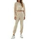 thumbnail image 4 of Traje Deportivo Para Mujer, Kit De Chándal De Manga Larga Con División Superior E Inferior De Cintura Alta Para Uso Diario Para Mujer ANGGREK Albaricoque XL, 4 of 6