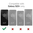 thumbnail image 2 of Decase for Samsung Galaxy S23 Plus Anti Peep Phone Case with Lock,360 Degree Magnetic Front and Back Privacy Tempered Glass Metal Bumper Camera Lens Protection Cover for Samsung S23 Plus,Green, 2 of 8