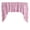 Pink, variant on Rose Texture Satin Rosette Swag Window Valance 72" Wide / 36" Tall
