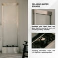 thumbnail image 6 of XBrand 72" Steel/Glass Free-Standing Mirror Waterfall Fountain w/ Pump, LED Lights and Rocks, Modern Mirror Fountain, Home and Garden Décor, Indoor Waterfall Fountain, 6 of 12