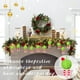 thumbnail image 5 of Adornos navideños colgantes para festivales, 6 piezas, bolas de imitación peludas con cinta, adornos para fiestas, adornos navideños para exteriores, decoración navideña., 5 of 9