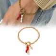 thumbnail image 2 of Gieenan Unique Stainless Steel Bracelet Featuring Glossy Pearls Pendant for Gatherings, 2 of 10