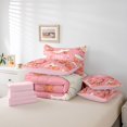 thumbnail image 6 of Homewish Kawaii Pink Boots Twin Bedding Sets 7-Piece for Preppy Kids Children,Western Cowgirl Bedding Comforter Set Microfiber,Stars Print Breathable Sheet Sets,Super Cozy Room Decor,Reversible, 6 of 8