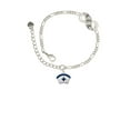 thumbnail image 2 of Delight Jewelry Silvertone Nurse Hat with Blue Cross Silver-tone Paw Infinity Link Chain Bracelet, 6"+2" Extender, 2 of 3