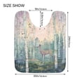 thumbnail image 5 of Yayeee Bath Rug for Bathroom Floor Non Slip Rectangle Fluffy Soft Absorbent Mat, 16"x24", Night Deer, 5 of 7