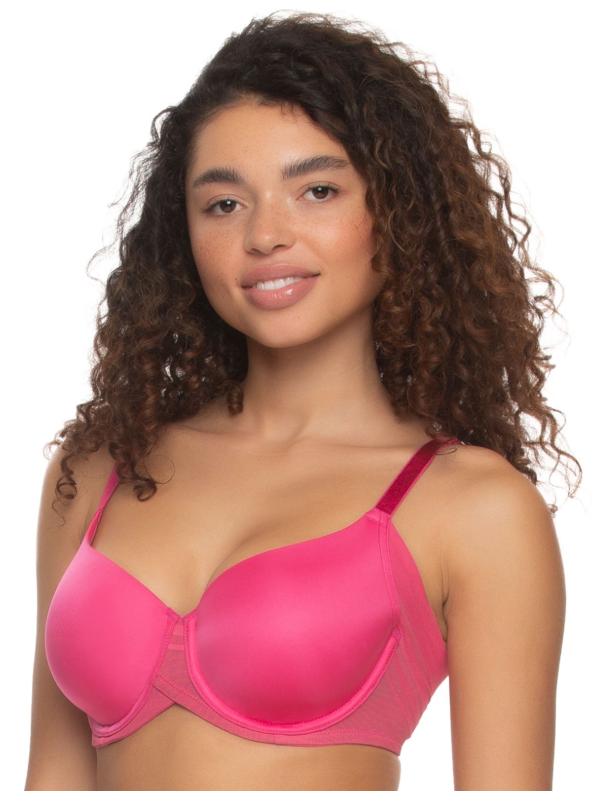 Paramour by Felina  Marvelous Side Smoothing T-Shirt Bra 2-Pack (Black  Warm Neutral, 38DDD) 