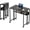 Black, variant on Gaderth Folding Desk With Wheels,Small Rolling Desk With Storage Shelf,Foldable Computer Table,Portable Sofa Table,Space Saving For Home Office