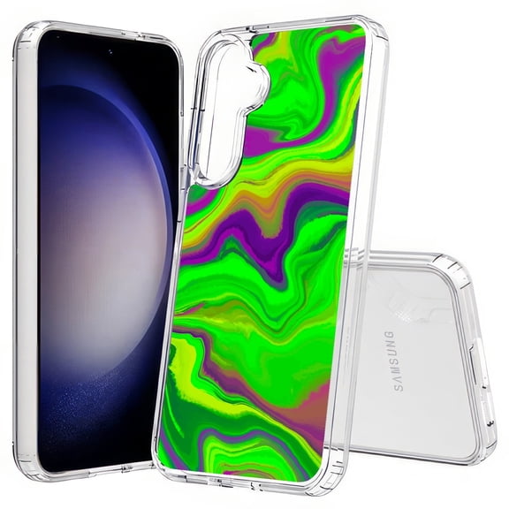 TalkingCase Slim Fit Phone Case Compatible for Samsung Galaxy S25(Not S25 Plus/Ultra), Random Shapes 9 Print, Lightweight,Flexible, USA Print