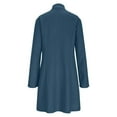 thumbnail image 5 of DHFJKG Jackets For Women Trench Coat Long Sleeve Button Down Mediun Length Slim Fit Overcoat Timeless Solid Color Versatile Outerwear, 5 of 7