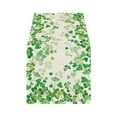 thumbnail image 2 of Steadline St. Patrick's Day Table Runner,183cm Green Clover Pattern Linen Table Cover,Heat Resistant Dining Table Decor,Irish Themed Party Table Setting, 2 of 7