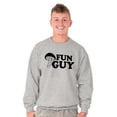 thumbnail image 5 of Fun Guy Fungi Mushroom Nerdy Geeky Men's Crewneck Sweatshirt Brisco Brands X, 5 of 6