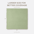 thumbnail image 5 of Comfy Cubs 100% Cotton Waffle Weave Blanket - Soft Lightweight Blankets (Sage, 90" X 90"), 5 of 7