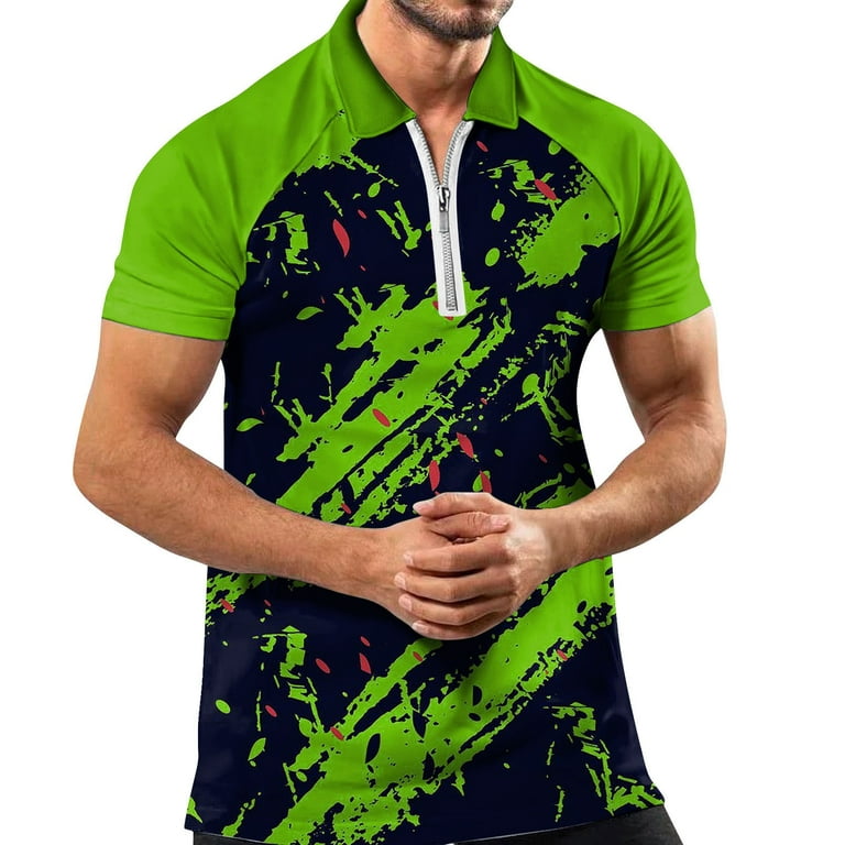 Pimfylm Cotton Polo Shirts For Men Men's Advantage Performance Short Sleeve  Polo Shirt Green X-Large 