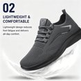 thumbnail image 4 of CHICVOMEY Comfortable Sneakers for Men Lightweight Mesh Running Shoes Stylish Cushioned Walking Shoes Suitable for Hiking Travel and Daily Wear, 4 of 8