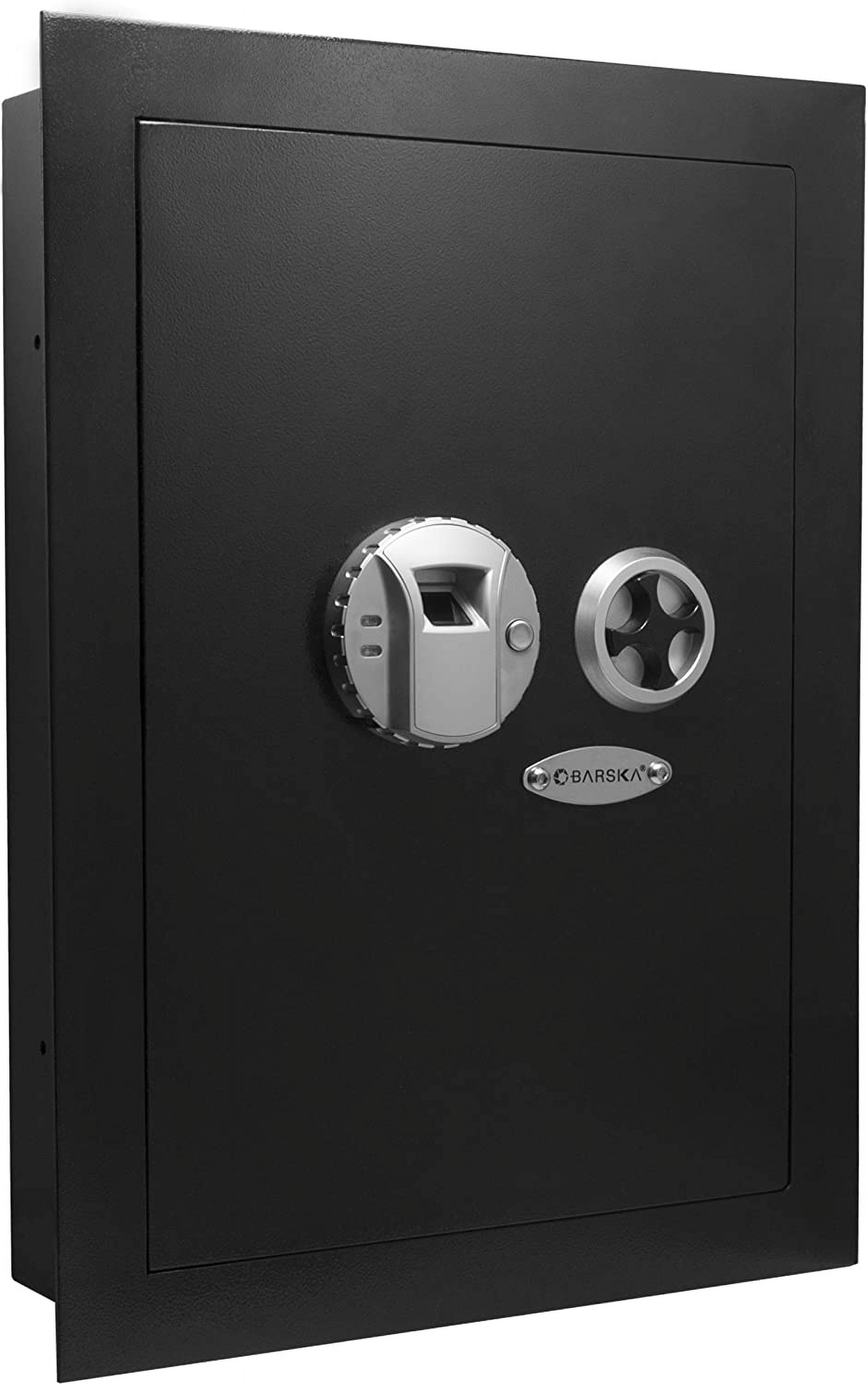 Winbest Left Opening Biometric Fingerprint Security Hidden Wall Safe 15.4 in x 3.73 in x 20.75 in