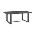 thumbnail image 2 of Benjara Jax 79 Inch Patio Dining Table, Spacious Rectangular Tabletop, Dark Gray, 2 of 5