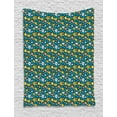 thumbnail image 1 of Garden Art Tapestry, Doodle Style Flowers and Leaves Spring Season Themed Romantic Botany Scene, Wall Hanging for Bedroom Living Room Dorm Decor, 60W X 80L Inches, Multicolor, by Ambesonne, 1 of 2