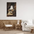 thumbnail image 2 of Stupell Industries Ghost on Book Stack Canvas Wall Art, design by Arlington Prints, 2 of 7