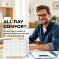 thumbnail image 4 of Eyeglass Nose Pads,Premium Anti-Slip Silicone Nose Pads for Glasses,Soft,Ultra-Thin Design,Invisible on Any Frame.Ergonomic Teardrop Shape Holds Firm All Day on Glasses and Sunglasses, 4 of 8