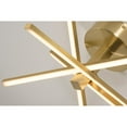 thumbnail image 4 of Afx Jaxf1515l30d1 Jaxx 4 Light 15" Wide Led Semi-Flush Ceiling Fixture - Brass, 4 of 6