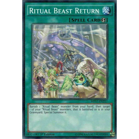 YuGiOh 2017 Mega-Tin Mega Pack Common Ritual Beast Return MP17-EN217