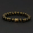 thumbnail image 3 of RSAMD Feng Shui Black Obsidian Alloy Wealth Bracelet w/Golden Pixiu Lucky Jewelry Gift-Style-2, 3 of 6