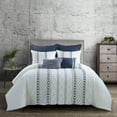 thumbnail image 5 of Your Lifestyle by Donna Sharp Trellis Horizontal Stripes Cotton Embroidered Decor Pillow, 5 of 7