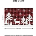 thumbnail image 2 of Christmas Elk Deer Table Placemats Set of 6 Snowflake \u200bfor Outdoor Indoor Home Party Kitchen Dining Decor, 12x18 Red and White, 2 of 6
