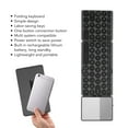 thumbnail image 4 of Foldable  Keyboard, BT Folding Wireless Portable Keyboard with TouchPad, 64 Keys USB Rechargeable Travel Keyboards, 4 of 7