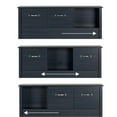 thumbnail image 5 of South Shore Ulysses Blueberry Bookcase Headboard with Sliding Doors, Multiple Sizes, 5 of 8