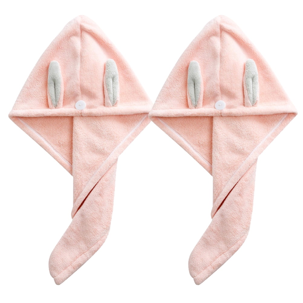 2Pcs Quick-Drying Hair Wrap Hair Towels Fast Drying Head Towels Practical Hair Wrap
