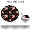 thumbnail image 6 of Pioneer Flower Floral Print Pattern Round Fitted Tablecloth with Elastic Edge,Dining Table Cover Waterproof,Outdoor Round Tablecloth for Camping,Dining,Indoor and Outdoor, 6 of 7